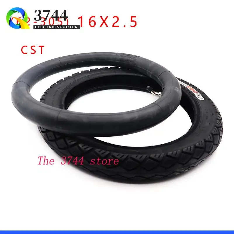 CST 16*2.5 tyre 62-305 16x2.50 tire and inner tube Fits Small BMX,  Kids Bikes,Electric Bikes (e-bikes)  Scooters Accessories