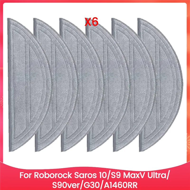 【Berserk】Mop Pad para Roborock Saros 10/S9 Maxv Ultra/S90ver/G30/A1460RR Peças de reposição reutilizáveis e laváveis acessórios de pano de limpeza