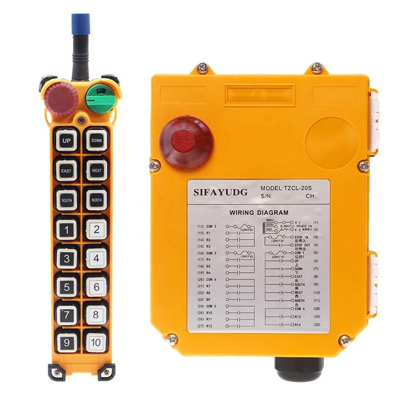 Good selling truck lifting winch controller overhead crane hoist radio handle industrial wireless remote control smart