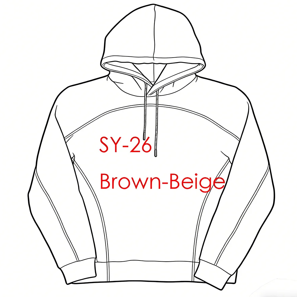 

Спортивный костюм SY-26, хлопковые новые толстовки и свитшоты, уличная одежда для бега, мужская коричневая лоскутная толстовка со встроенными полосками