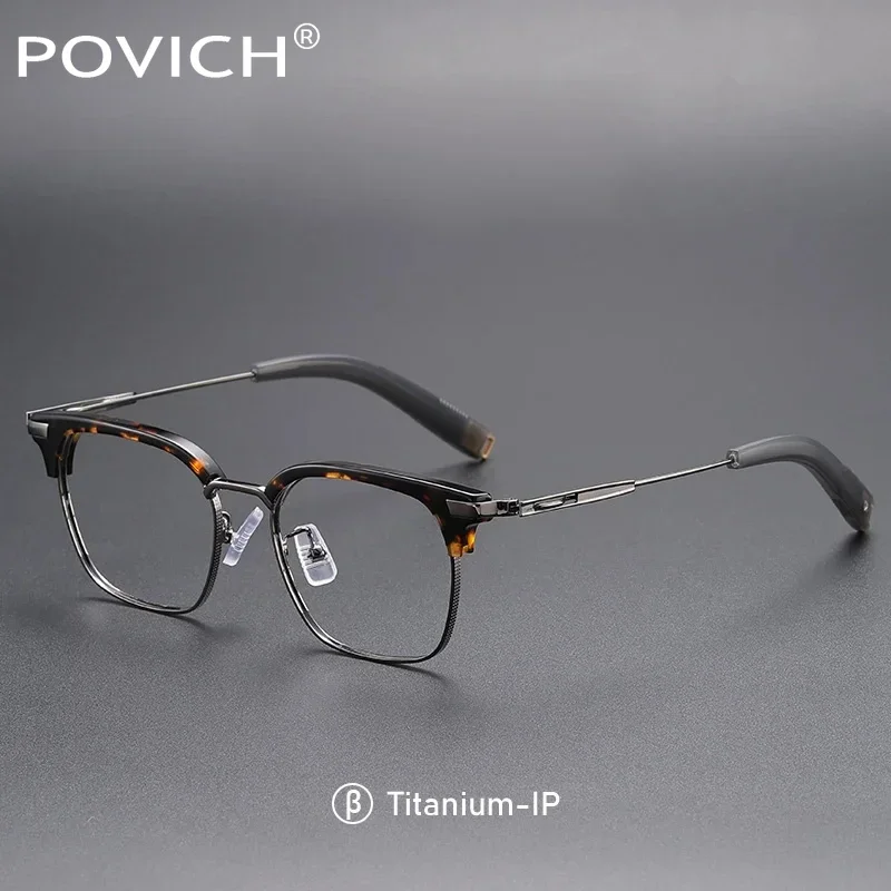 مربع التيتانيوم ثنائية البؤرة النظارات الرجال متعددة البؤر مخصص وصفة طبية نظارات البصرية 1.74 قصر النظر النظارات التقدمية الرجعية #2
