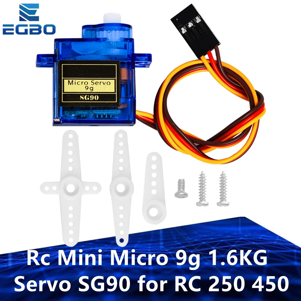 Smart Electronics Rc Mini Micro 9g 1.6KG Servo SG90 for RC 250 450 Helicopter Airplane Car Boat   SG90 Bracke