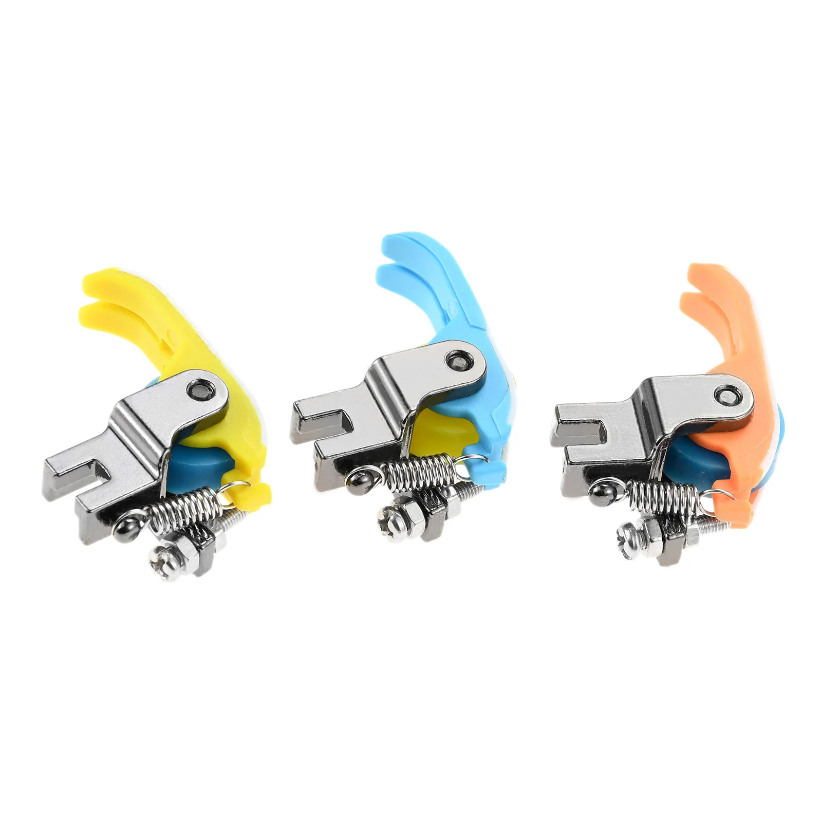 1pc Roller Presser Foot 43*32*17mm Yellow, Blue, Orange Flat Car Thick Fabric Clothing Replace Presser Feet ﻿Sewing Tools