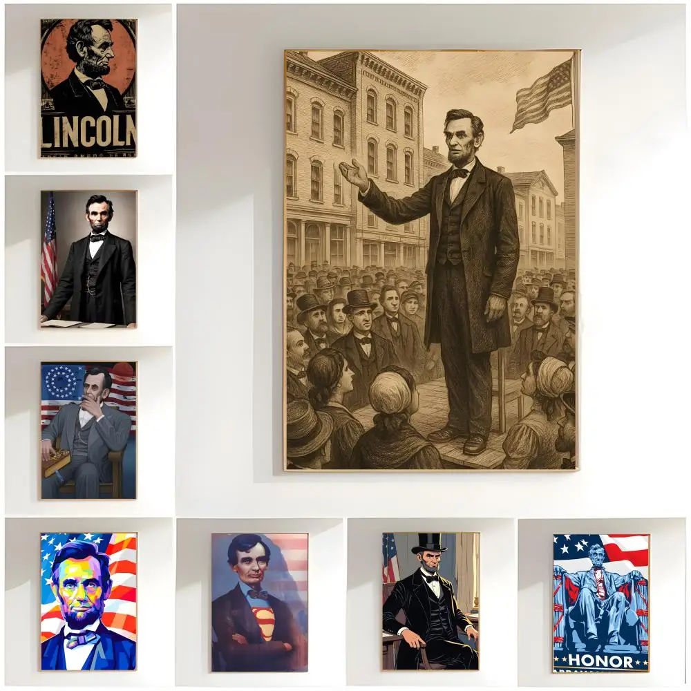 Abraham Lincoln Poster Premium Wall Decor Modern Home Poster Unframed