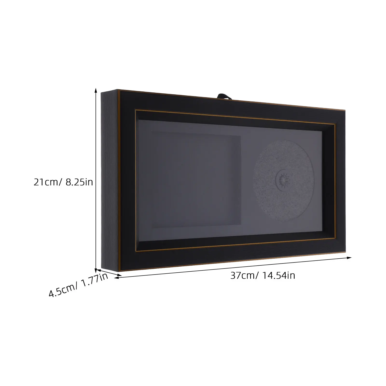 Cd Display Wall Hanging Frame High Transparency Resin Record Holder Album Frame Perfect for Music Collectors Living Room Decor
