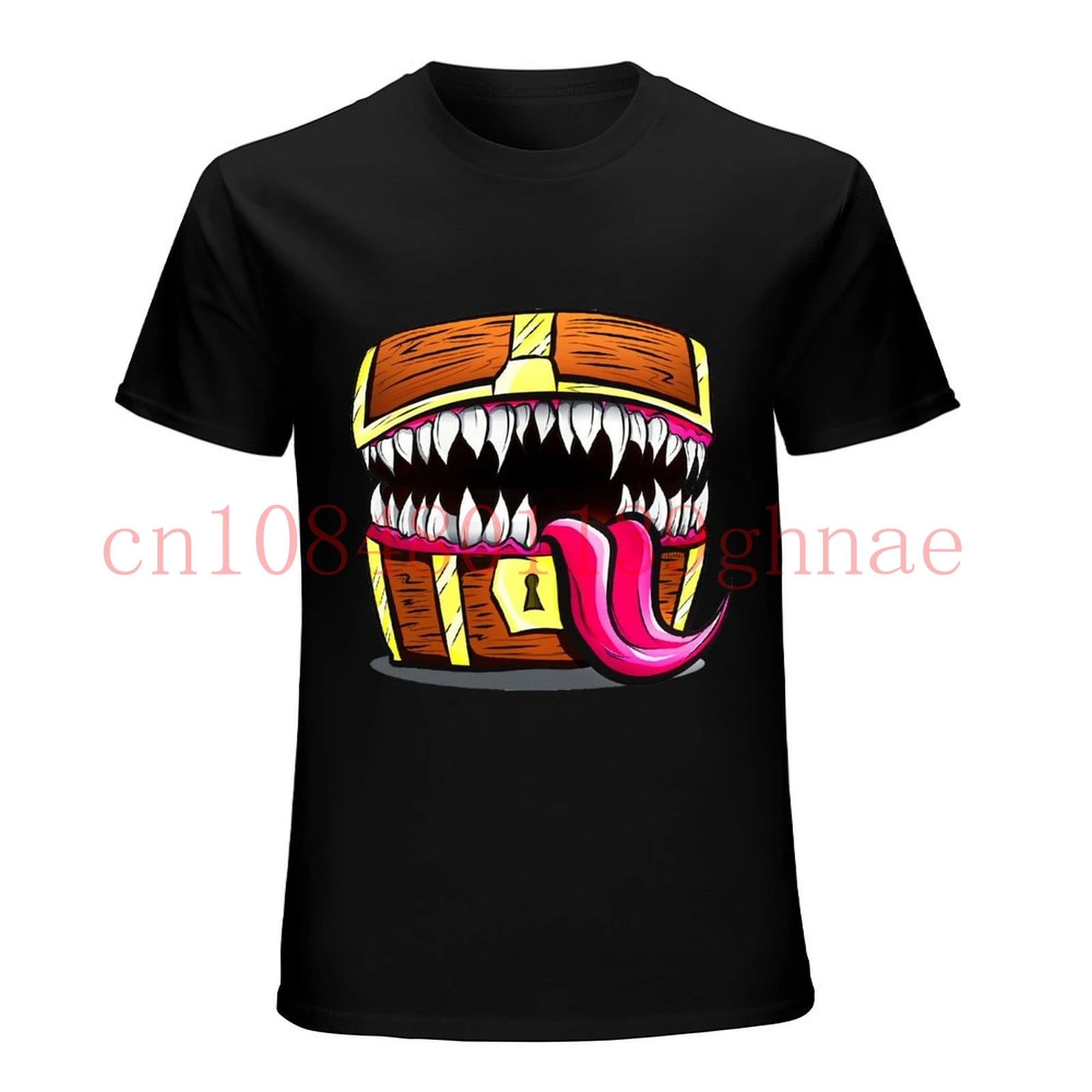 Fashion Cool Men T shirt Women Funny tshirt Mimic Chest - Donjons et Dragons Monster Loot Customized Printed T-Shirt