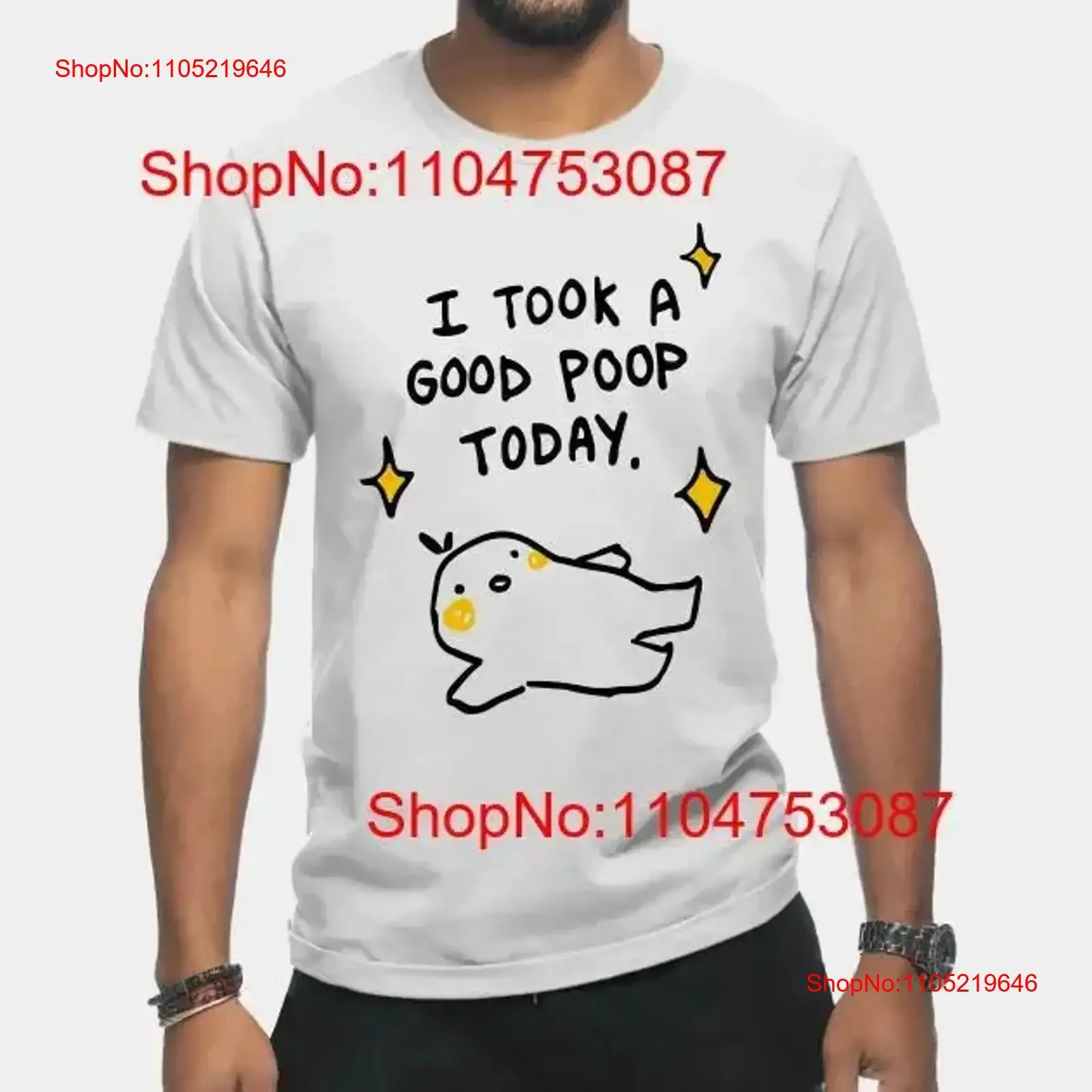 I took a good poop today T Shirt vintage Washed graphic Stylish homme Soft Breathable Slightly Stretched Versatile vintage