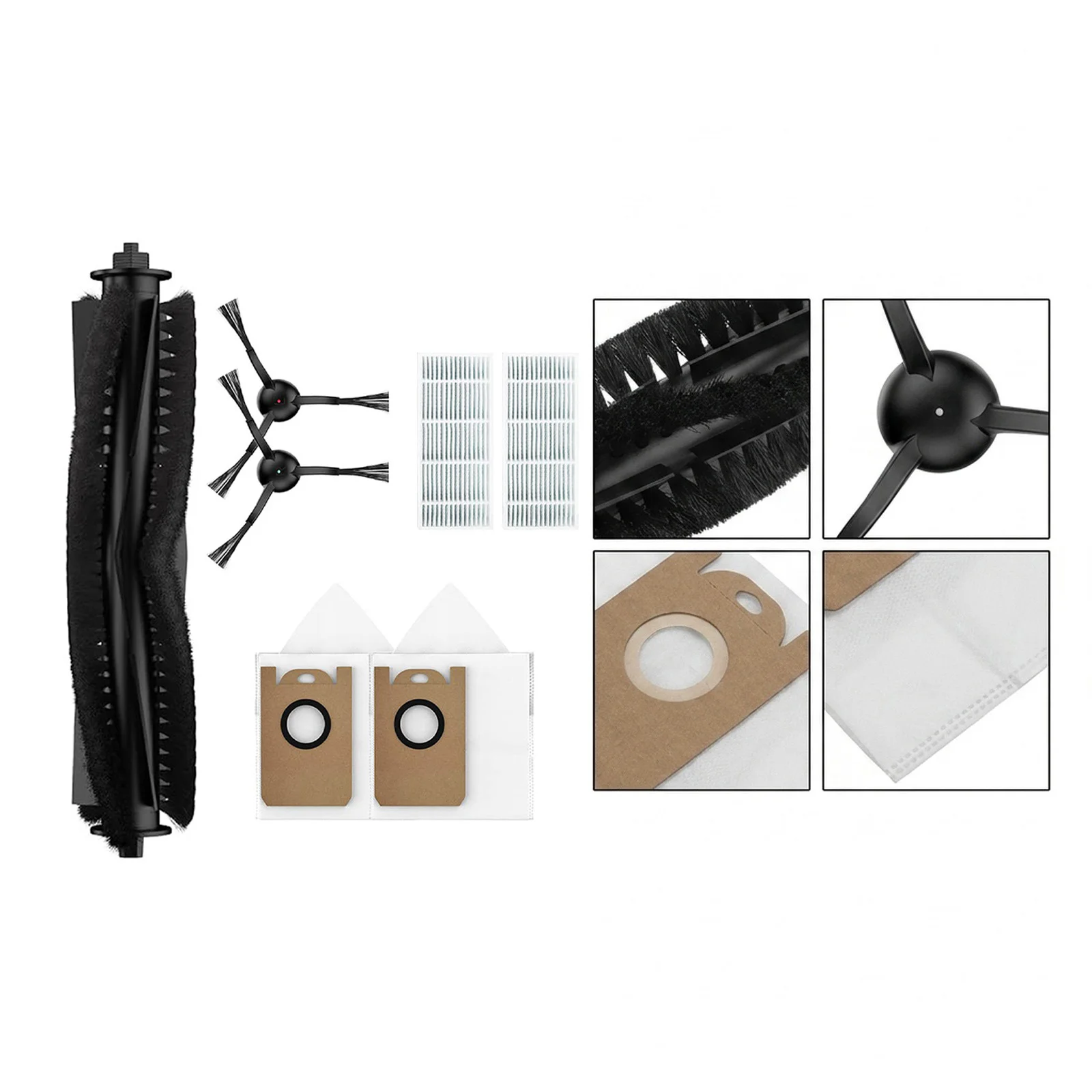 Upgrade Your Cleaning Vacuum Attachments Set for Laresar for l6 for nex Roller Brush Side Brushes Dust Bags Filters
