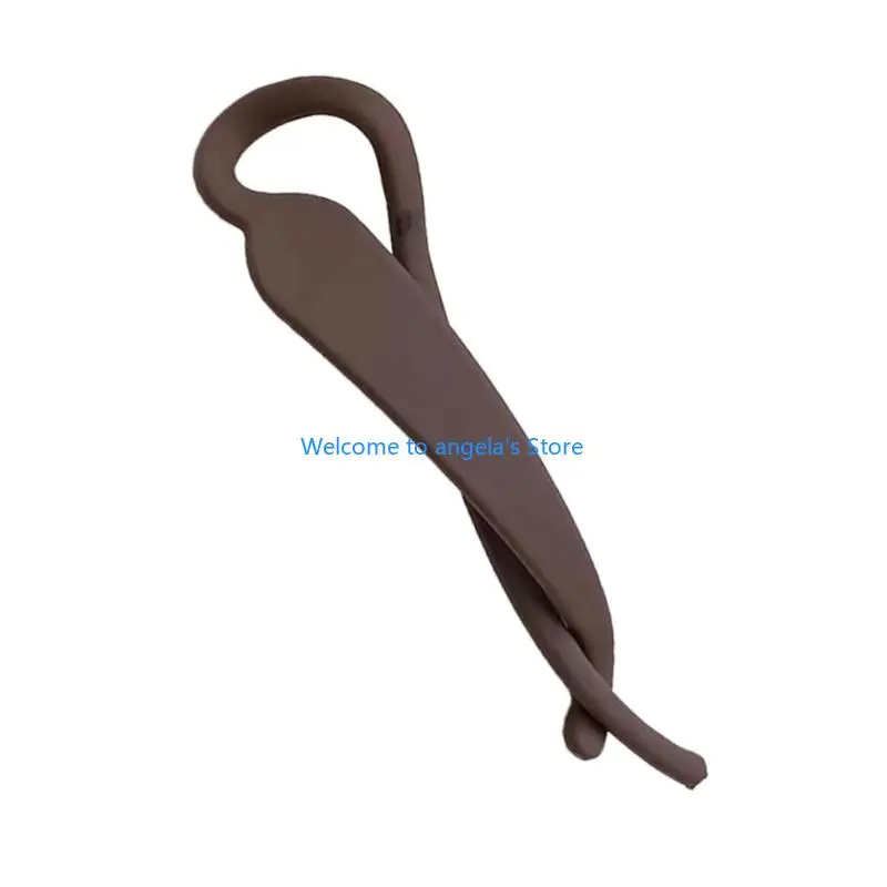 X4YC ที่จับผมแบบเรียบง่ายอินเทรนด์สำหรับผมหางม้า Bun Twist พลาสติก Matte FINISH การออกแบบ Unisex