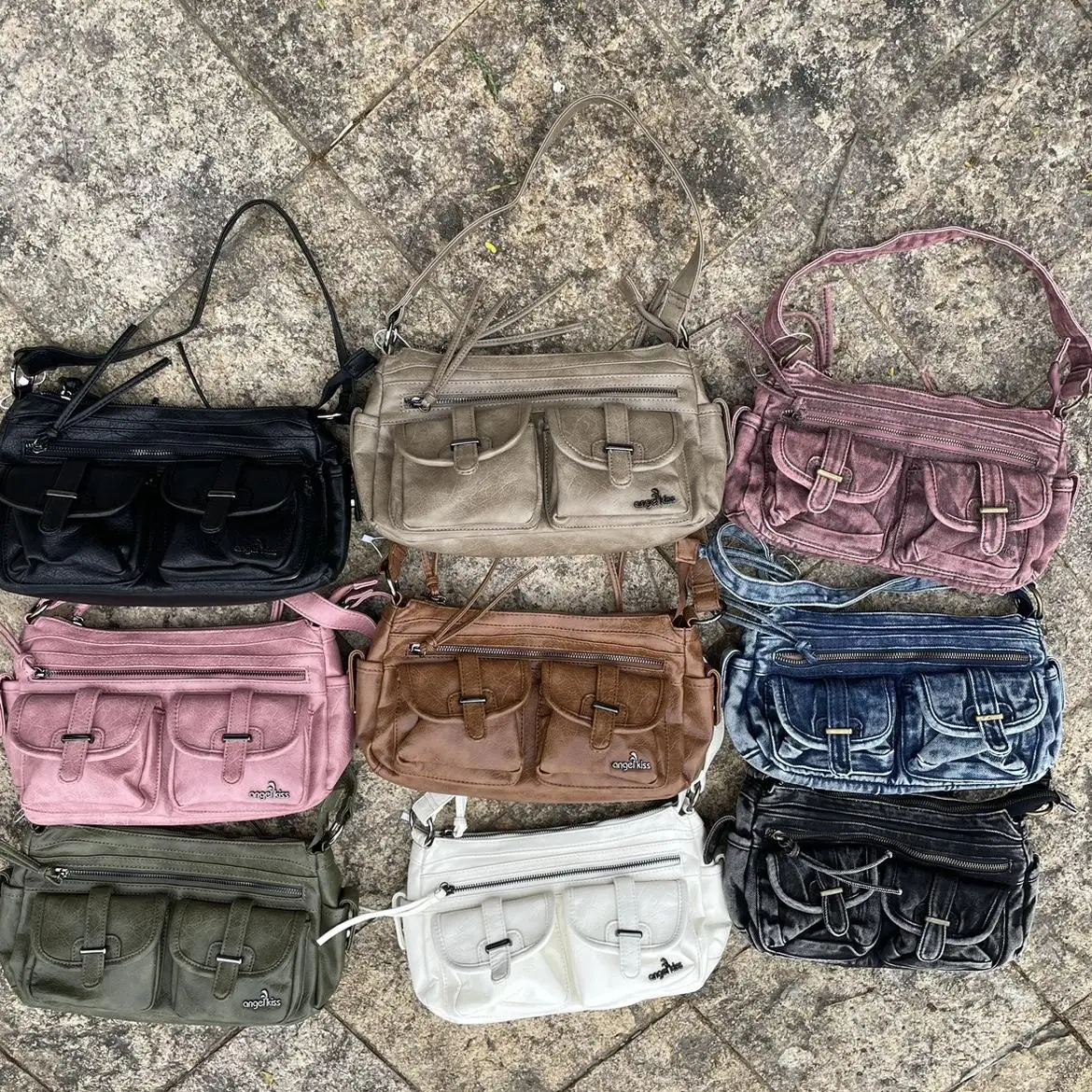 

Original Design Retro Spice Girl Scooter Bag Multi-pocket Fashion Underarm Shoulder Crossbody Bags for Women Hot Selling