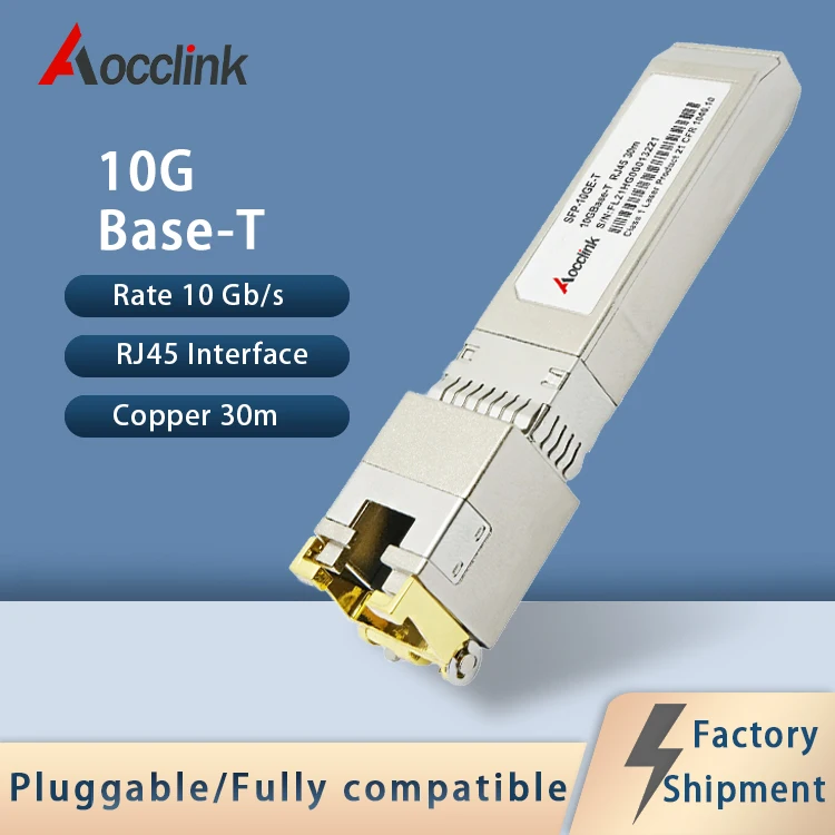 

RJ45, 10G, 30M, SFP +,Cisco Mikrotik-Optical Transceiver Module, Compatible with Copper Port, for Ethernet Switches