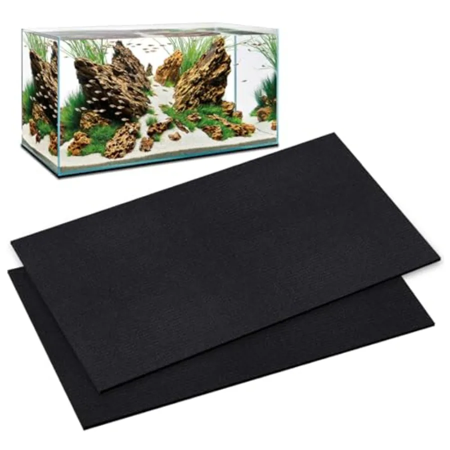

Aquarium Leveling Mat - Neoprene Non-Slip Shockproof Fish Tank Pad, 0.2" Thick Waterproof Tank Base Cushion for Uneven Surfaces