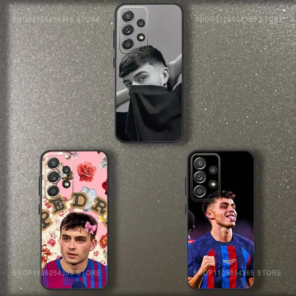 Football P-Pedris No 8 Phone Case For Samsung S 25,24,23,22,30,21,10,9,Ultra,Plus,Lite,FE,4,5 G Soft Black Case