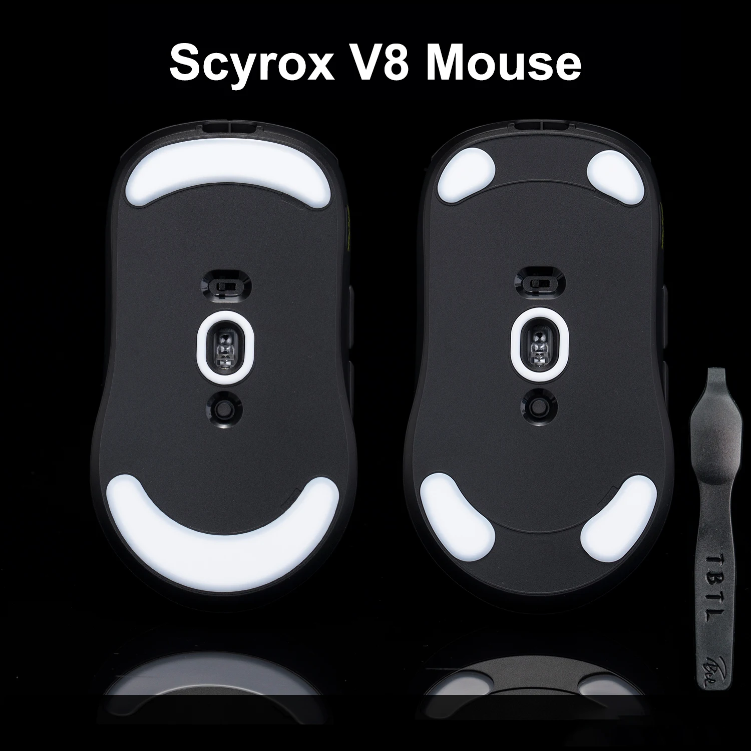 BTL Maus Füße Skates Für Scyrox V8 Maus Drahtlose maus PTFE Ersatz Glide Füße Pads Maus Aufkleber Für Scyrox V8 Maus
