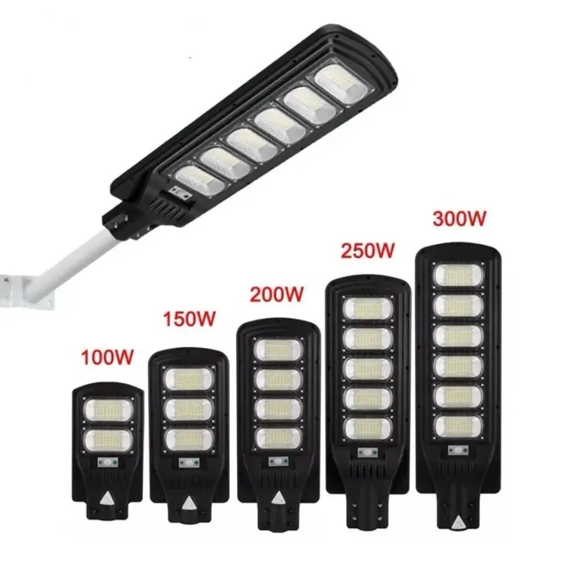 Solar Street Lights Outdoor Commercial Parking Lot Lights Dusk to Dawn Waterproof Solar Security Flood Lights with Remote Garage