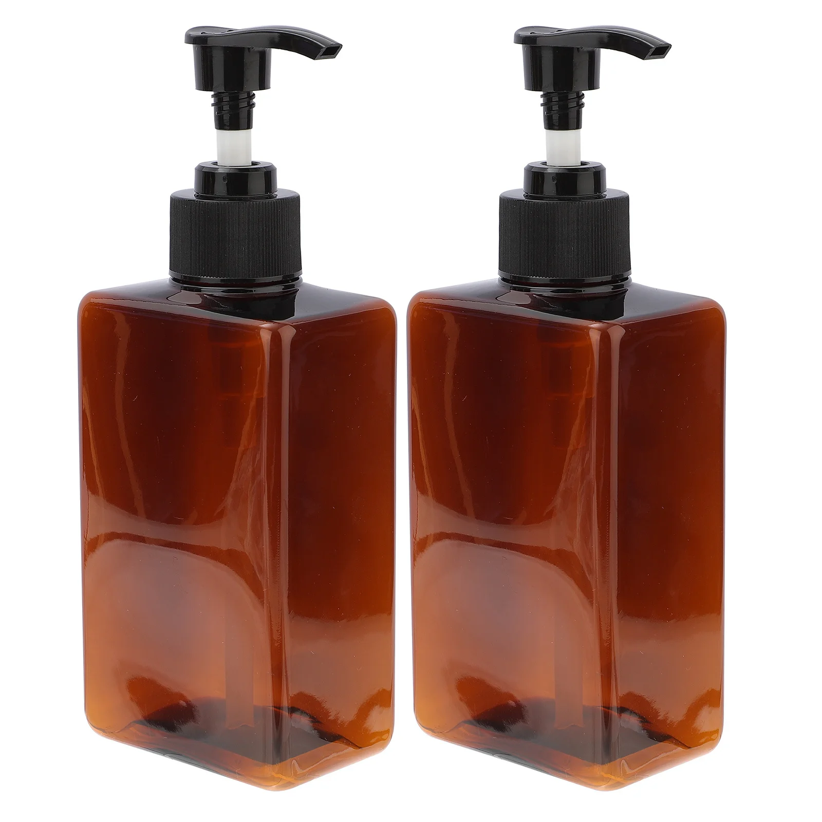 2 pezzi 280 ml bottiglie di plastica quadrate pressa pompa riutilizzabile dispenser vuoto per shampoo sapone liquido articoli da toeletta da viaggio