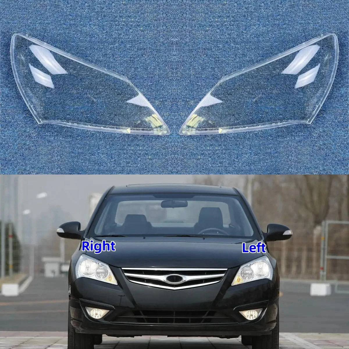 

Для Hyundai Celesta 2008 2009 2010, автомобили, прозрачный материал ПК, фары, стеклянный корпус