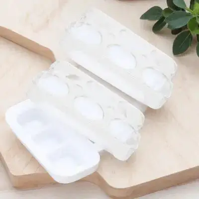 

2 Pcs Egg Collector Counter Holder Container for Refrigerator Crate Plastic PP Countertop Eggs