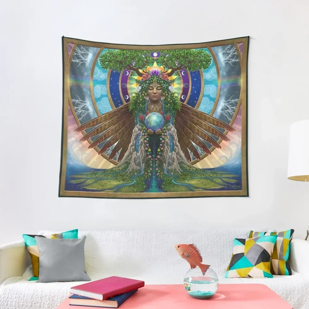 

Gaia: Sacred System Tapestry Custom Room Decor Cute On The Wall Decor For Bedroom Tapestry