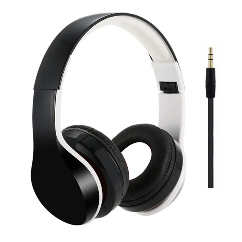 

Computer Game with Microphone Audio Universal Dual-Hole Net Class Headset Bluetooth Foldable Easy to Carry