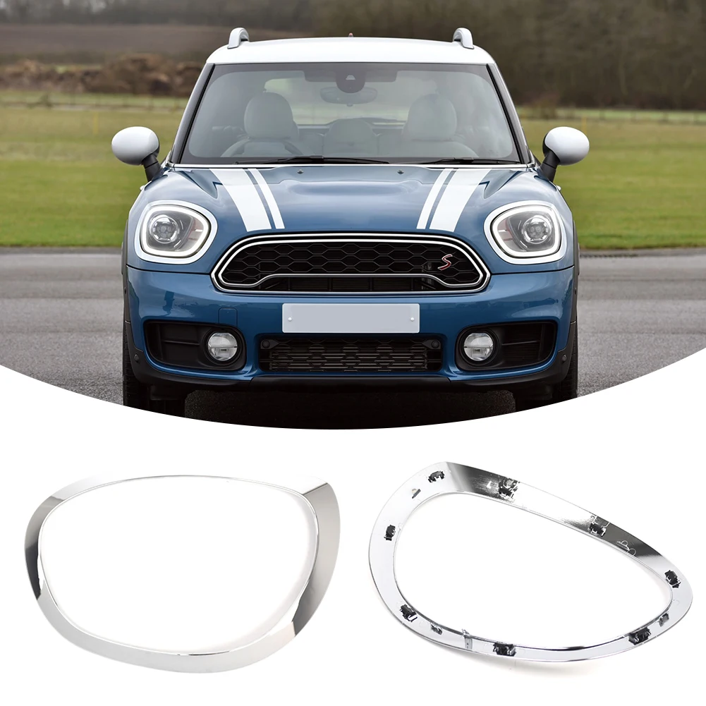 

Headlight Trim Ring Bezel Cover Front Headlamp Cover Guard for Mini F60 F61 2017-2023 51137388117 51137388118