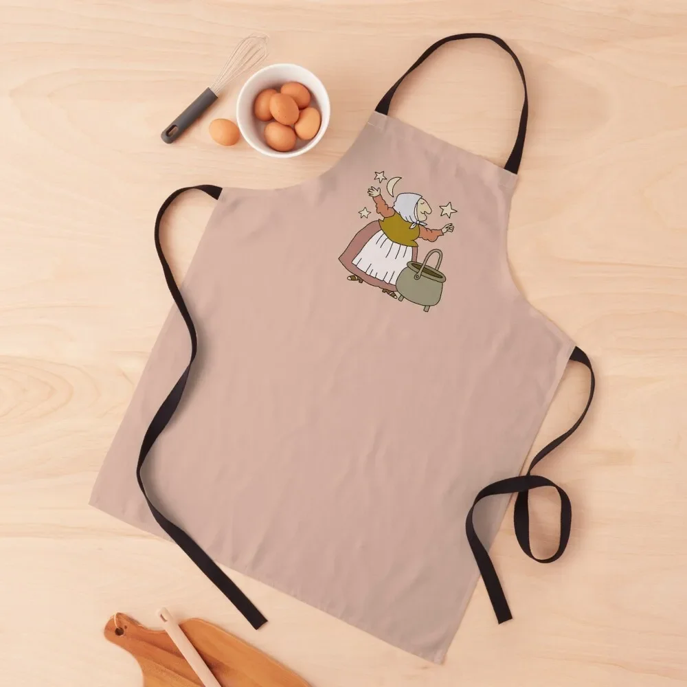 strega nona Apron Kitchen accessories Cute Kitchen Accessories kitchen utensil Women's Apron