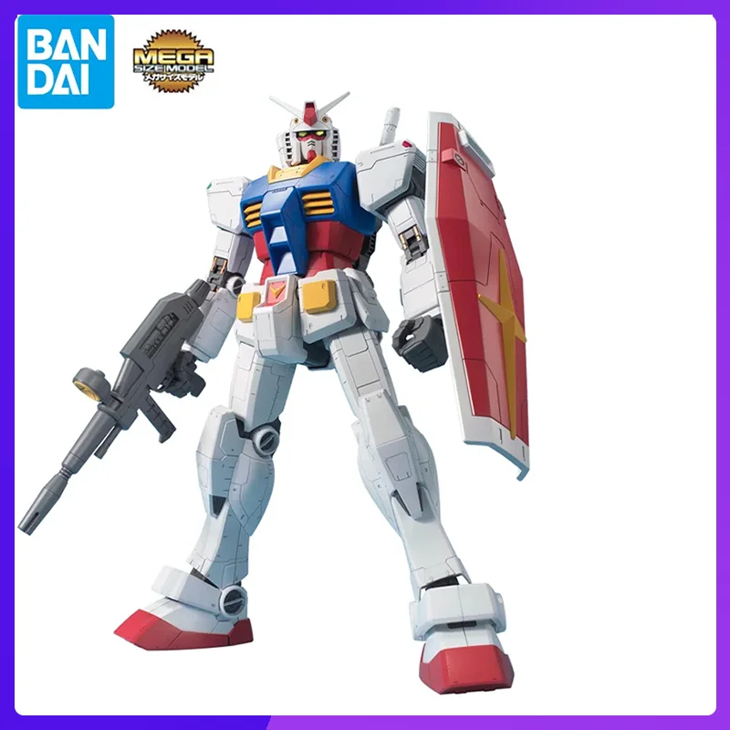 

In Stock Bandai MEGA SIZE 1/48 0079 RX-78-2 GUNDAM Original Anime Figure Model Toys Boys Action Figures Collection Assembly Doll