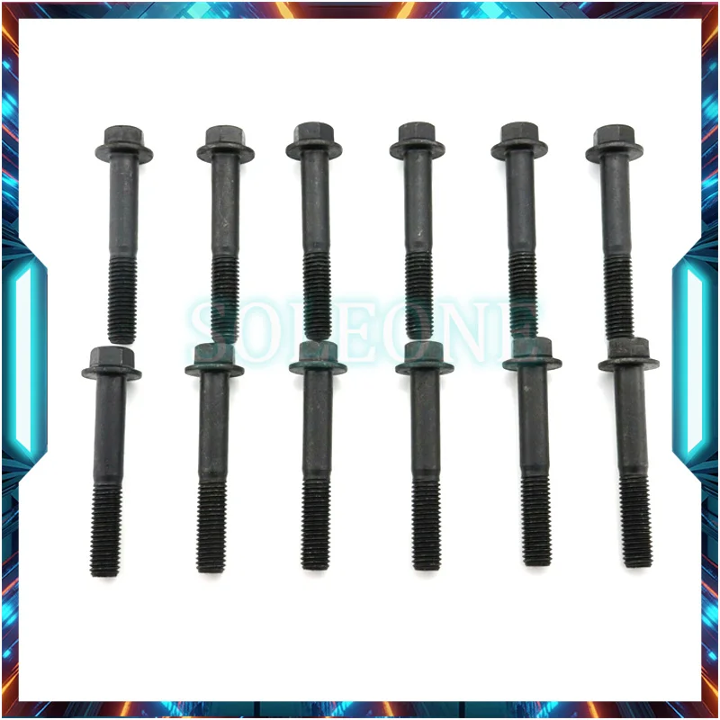 12PCS Exhaust Pipe Bolt Fit For Dodge Cummins Ram 2500 3500 4500 5500 Engine 5.9L 6.7L 3944593 C3944593 3901448