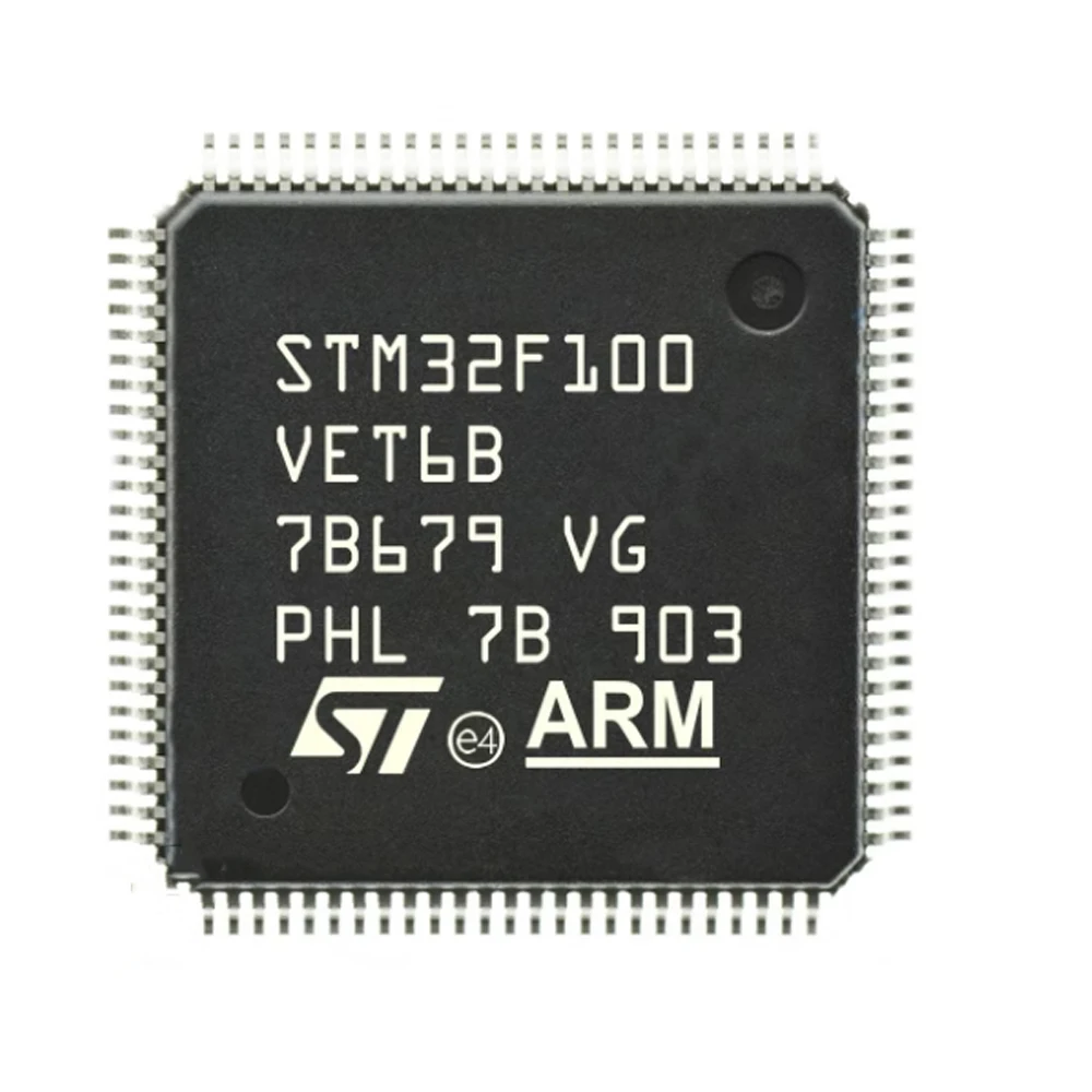 5pcs STM32F100VET6B ST STMicroelectronics chip MCU núcleo ARM de 32 bits