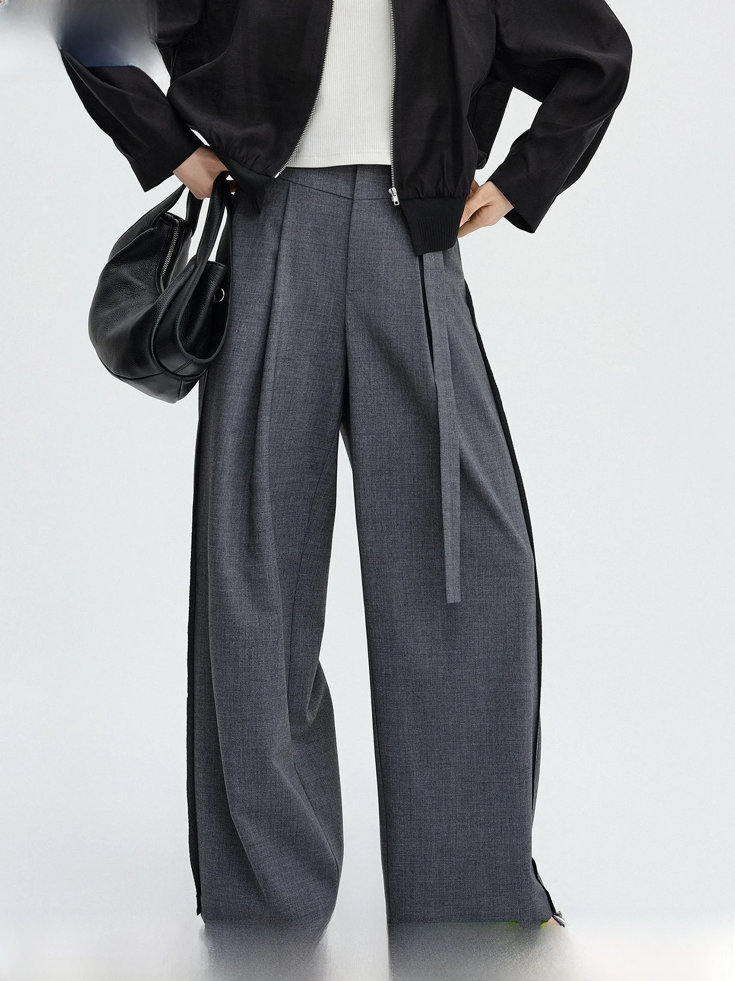

Modern Commuter Wide Leg Pants Women's Loose Suit Pants High Waist Formal Casual Fashion New Arrival
