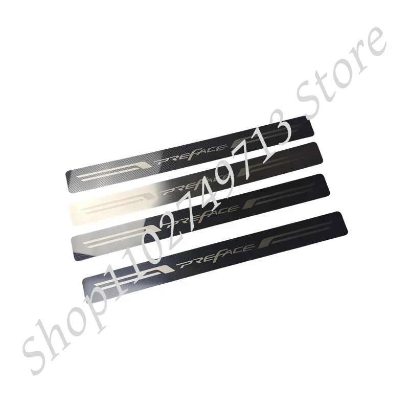 ABS Car Styling For GEELY New Preface GL GF 2024 Auto Door Sill Pedal Accessories Car Sticker Trim