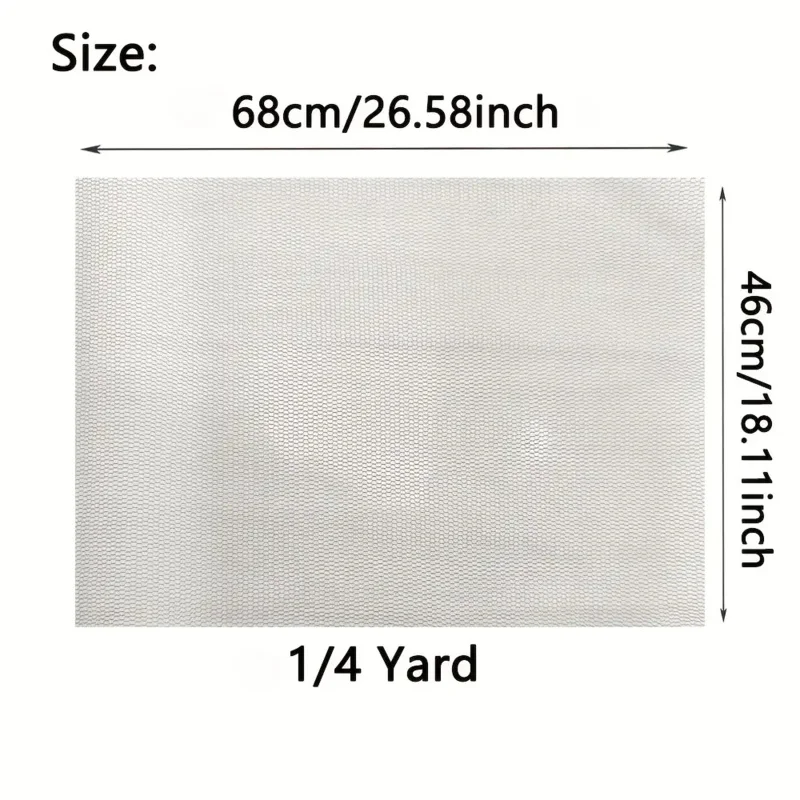 شبكة دانتيل سويسرية للجنسين بطول 10 ياردات لصنع الشعر المستعار وإصلاح الشعر وقبعات الأساس - أداة صياغة ملحقات الشعر المستعار