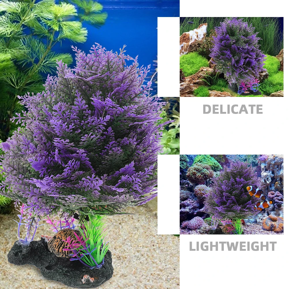 

Simulation Water Plant Artificial Aquarium Decoration Realistic Fake Plants for Fish Tank Plastic Aquatic Plant Ornament