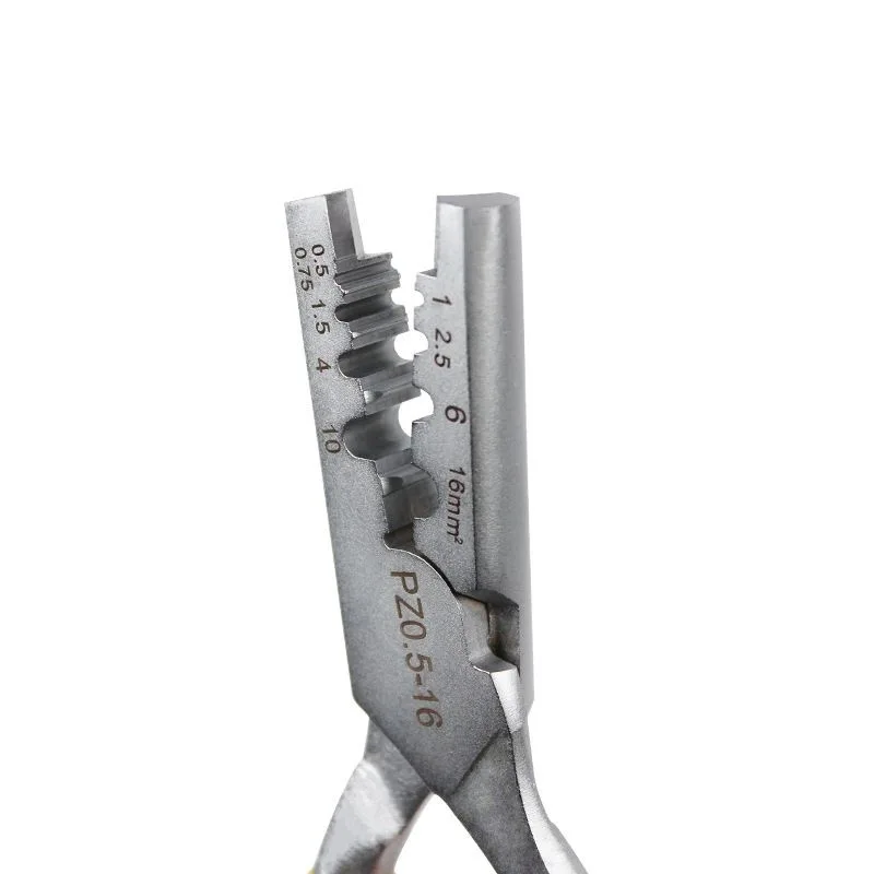 Multi-function crimp tool for cable end sleeves 0.5-16mm2 PZ0.5-16 cable ferrules crimping tool