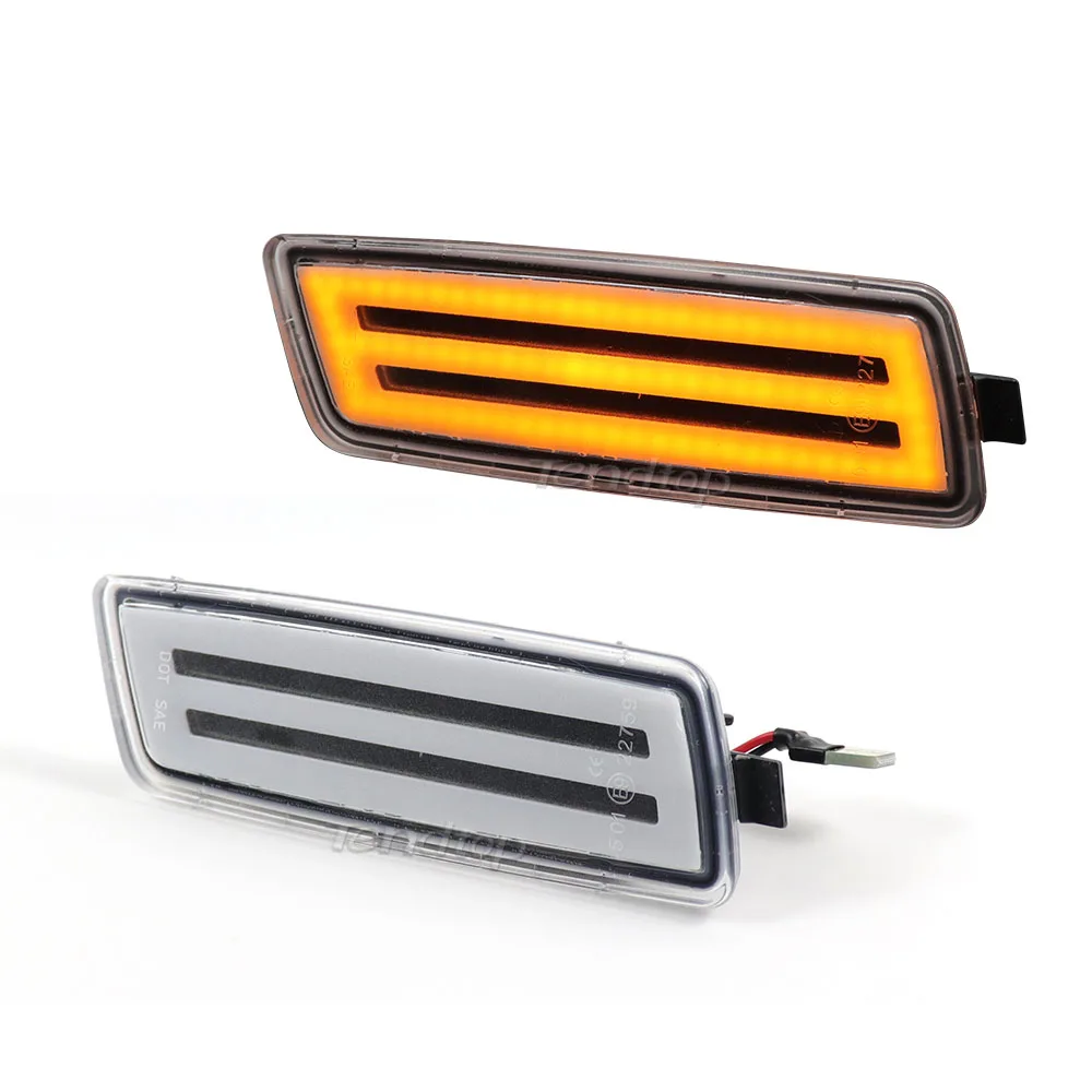 For Volkswagen 2006-2009 MK5 Golf/GTI Rabbit 2005-2010 Jetta  Sidemarker Lamp Side Marker Light Amber Yellow Signal view 2