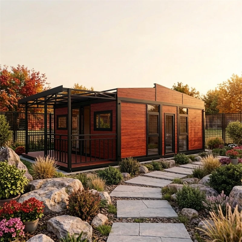 Modern Home Modular Prefab Tiny Home 20ft 40ft Expandable Container House Forest Cabin Vacation Room Portable Garden Rooms