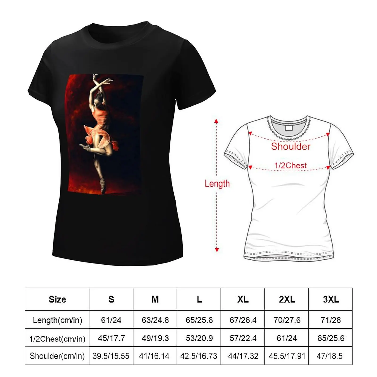 The Passion of Dance T-Shirt Short sleeve tee anime clothes oversized white t-shirt dress for Women sexy