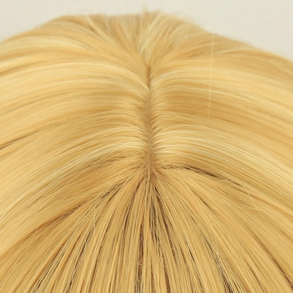 12inch blonde bobo short hair chemical fiber head cover straight wig cosplay hair cover white head cover