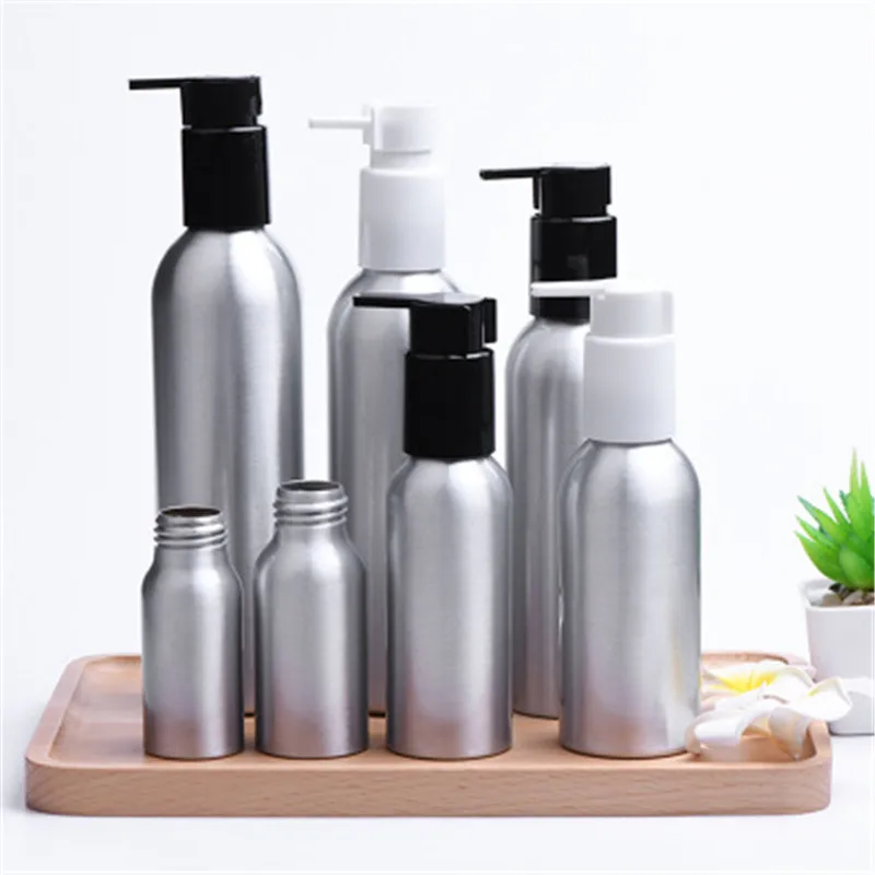 30ml50ml100ml120ml150ml200ml250ml Aluminium bottle lotion emulsion foundation essence toner water skin care cosmetic packing