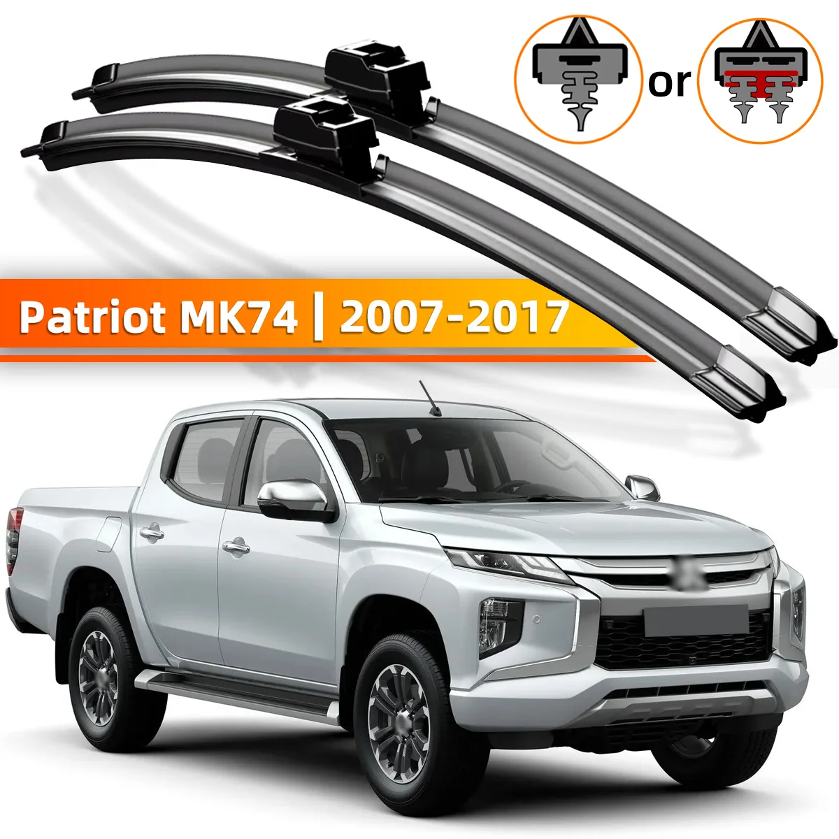 2PCS Frontscheibe Wischer Geeignet Für Mitsubishi L200 Triton 2005-2020 Windschutzscheibe Fenster Zubehör 2006 2007 2009 2015 2019
