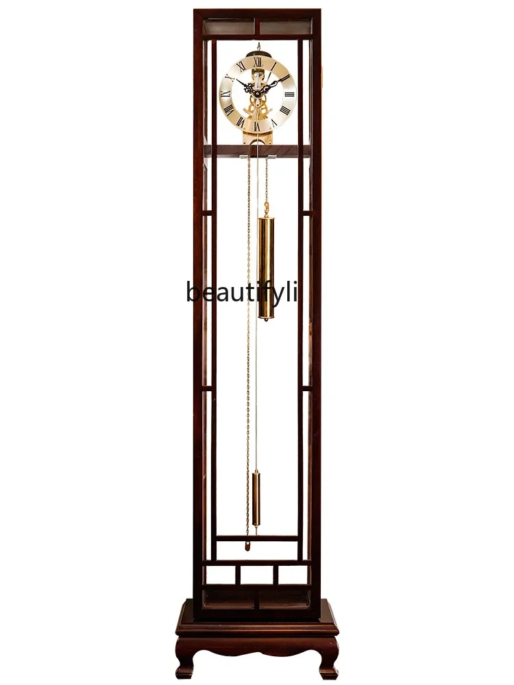 

European-Style the Grandfather Clock Modern Standing Grandfather Clock Chinese Retro Clock Heavy Hammer Mechanical Clock