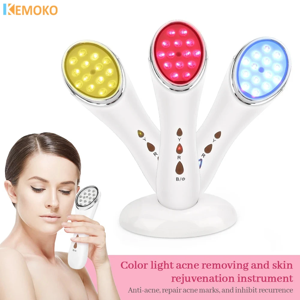 3 In 1 LED Skin Care Wand Device Multifunctional Face Firm Lifting Massager Microcurrent Anti Wrinkles Tightening Beauty Devices