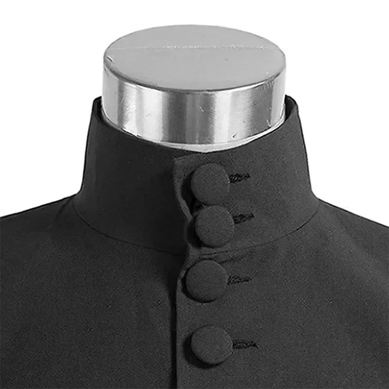 Nuevo Disfraz de Cosplay del Profesor Severus Snape de Anime 2026, Capa Negra de la Escuela Hogwarts, Peluca, Túnica, Varita Mágica, Uniforme para Fiesta de Halloween