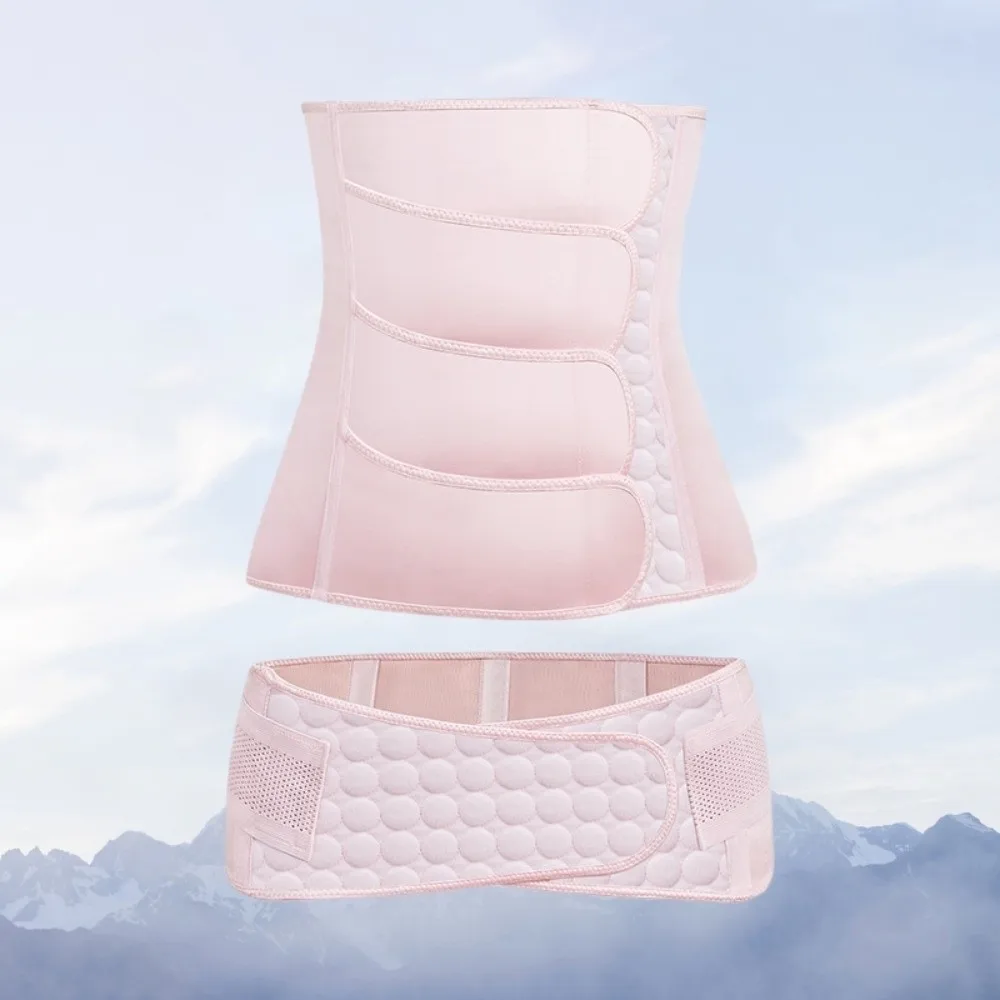 

Seamless Postpartum Body Shaper Tummy Control Hip Bone Contraction Waist Trainer Set Solid Color Thin Women Girdle Belt Lady