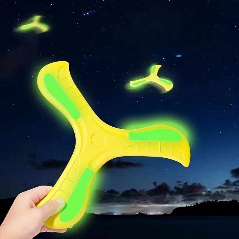 

1pc Tri-Blade EVA Boomerang - Colorful Outdoor Sports Boomerang for Family Fun, Exercise & Coordination Game, Ideal for Camping