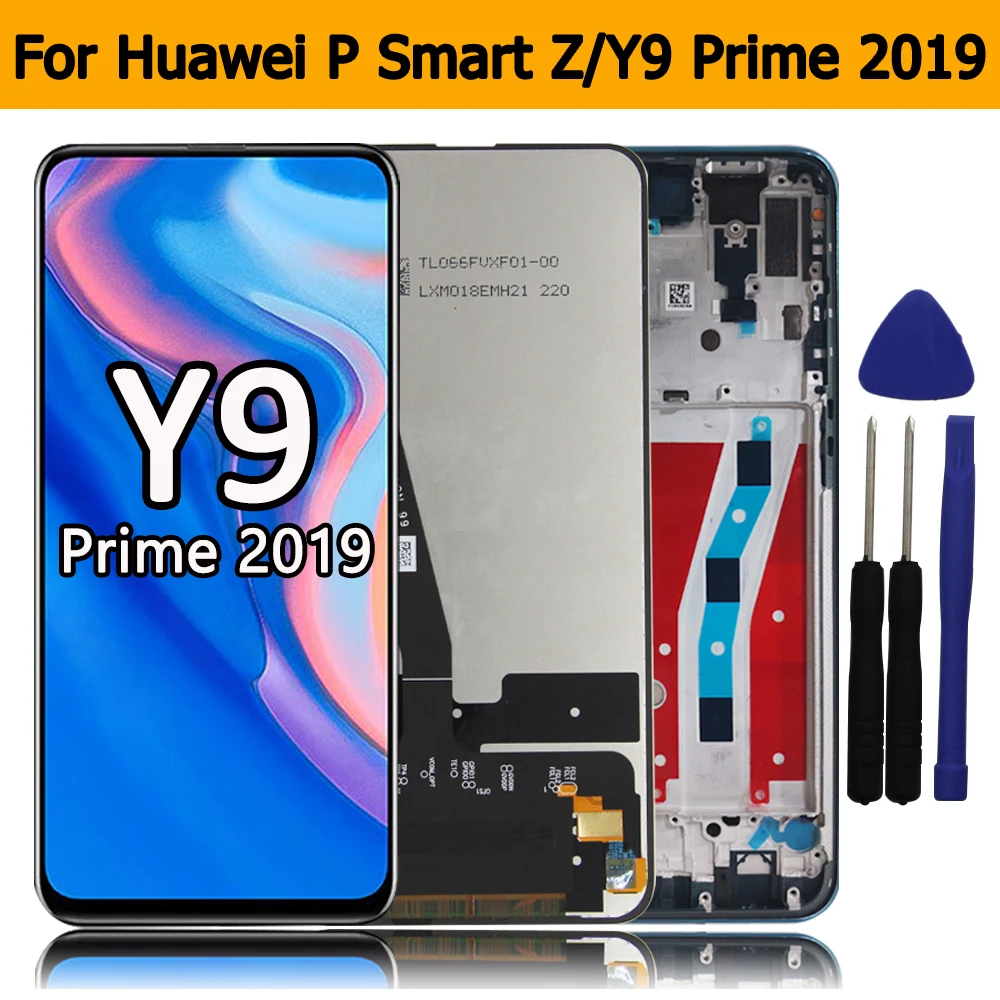 LCD for Huawei Y9 Prime 2019 STK-L21/L22/LX3 Display Touch Screen Digitizer Assembly for Huawei P Smart Z STK-LX1 Replacement