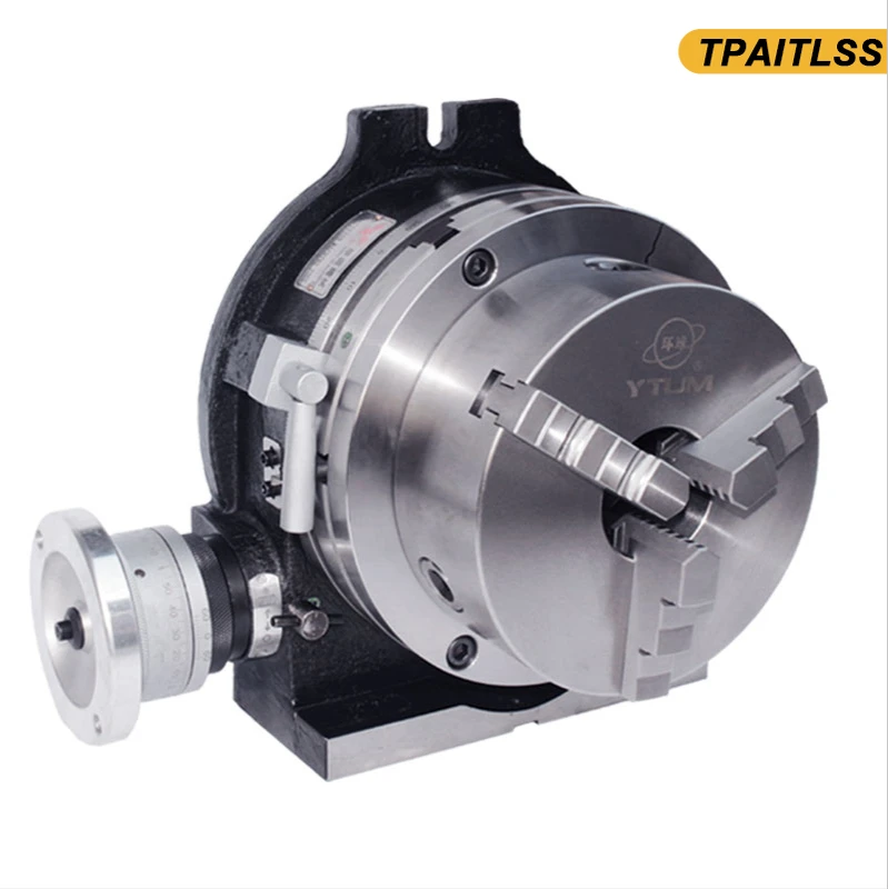 

6-дюймовая универсальная индексирующая пластина, поворотный стол, 125, трехкулачковый патрон, фрезерный станок, индексирующая головка, вертикальный и горизонтальный индексатор