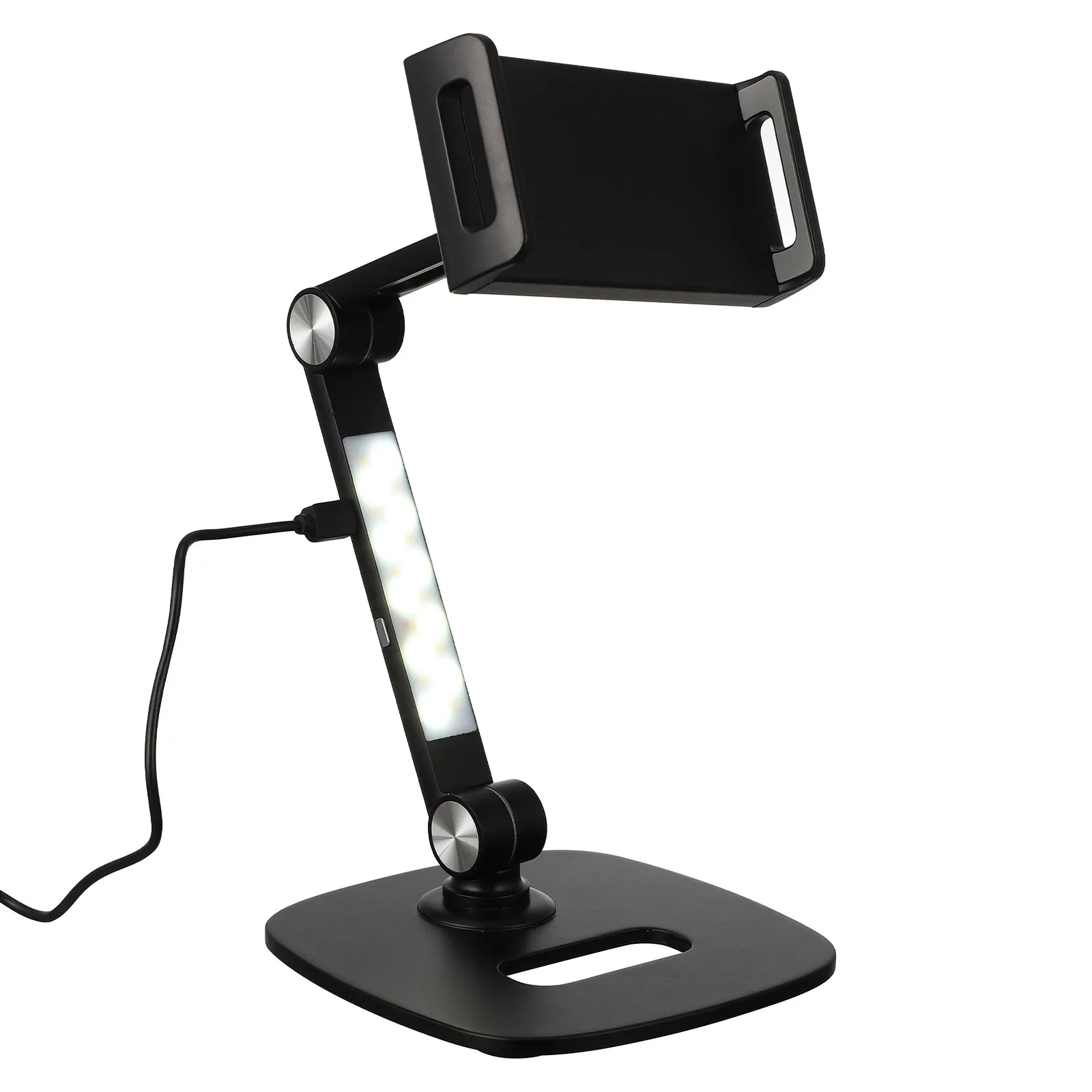 

1Set Adjustable Tablet Holder Desktop Phone Stand Universal Mobile Phone Support 360 Rotating Tablet Bracket Stable Metal Base