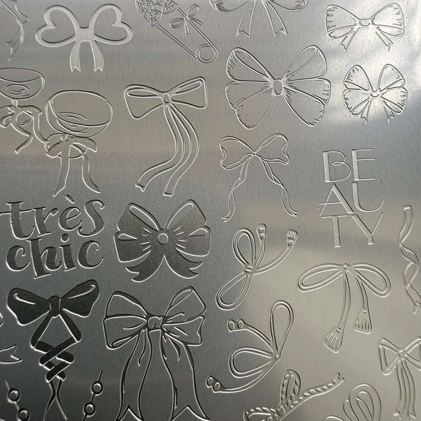 XMQ NAIL ART STAMPING PLATES CHERRY TEMPLATES BOWS TEMPLATES - view 3