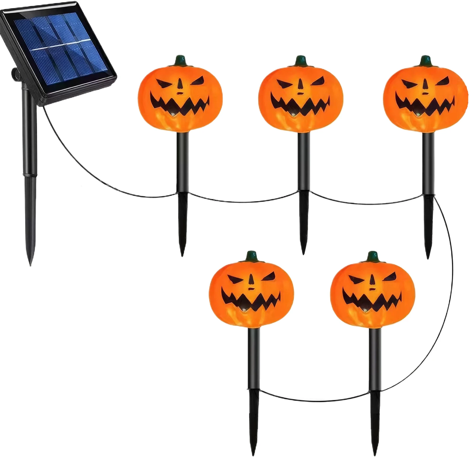 

ABS Хэллоуин Наружные фонари Солнечная лампа День Благодарения Украшения Фонарь Подходит для улицы 1.